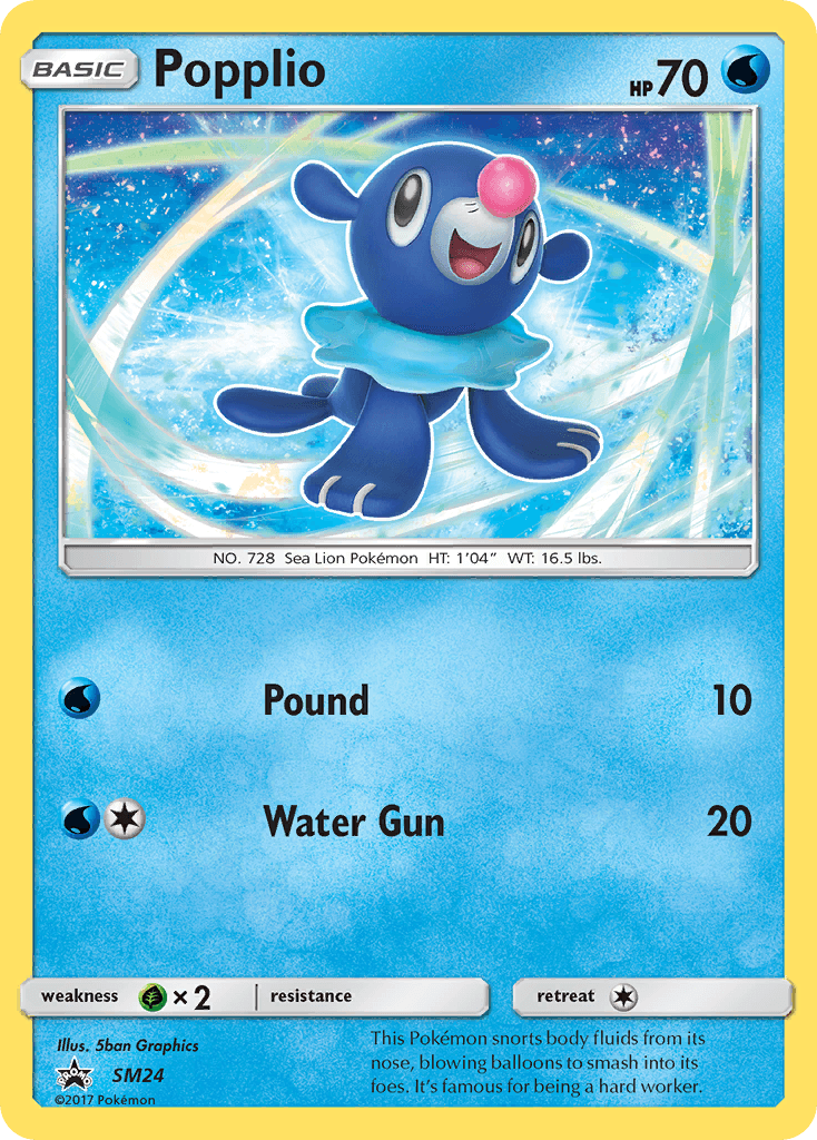 Popplio Pokémon card