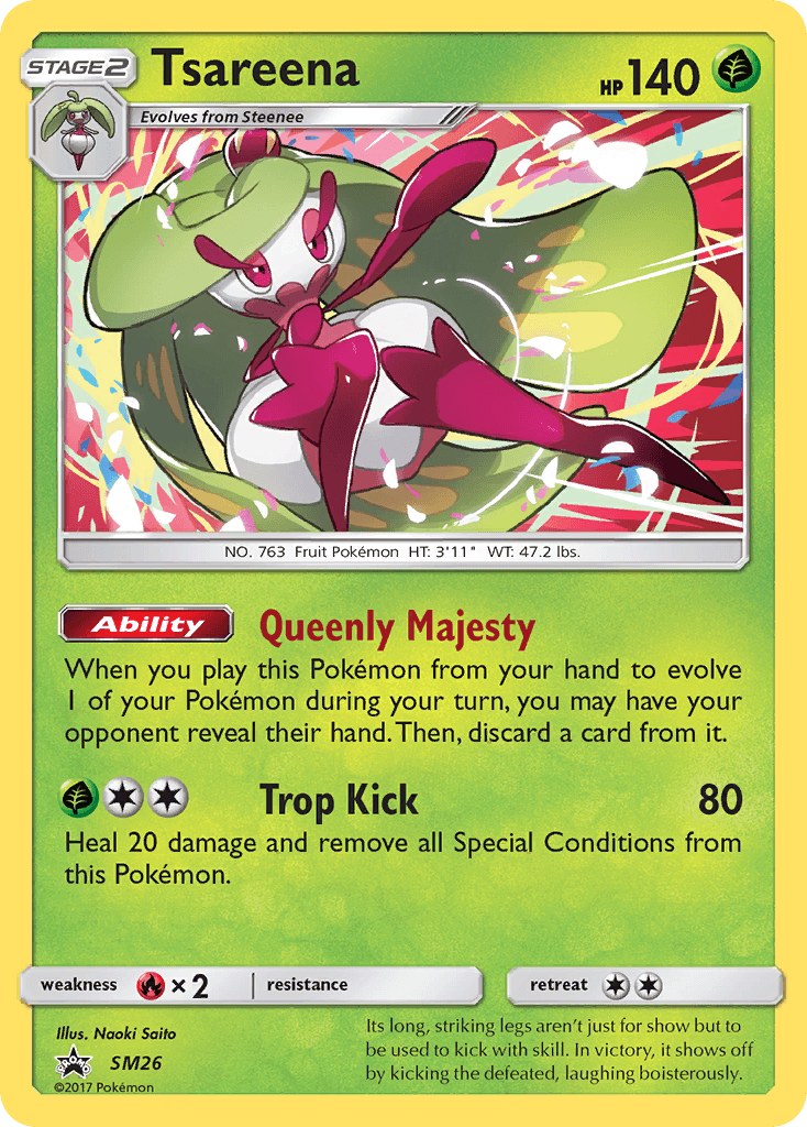 Tsareena Pokémon card