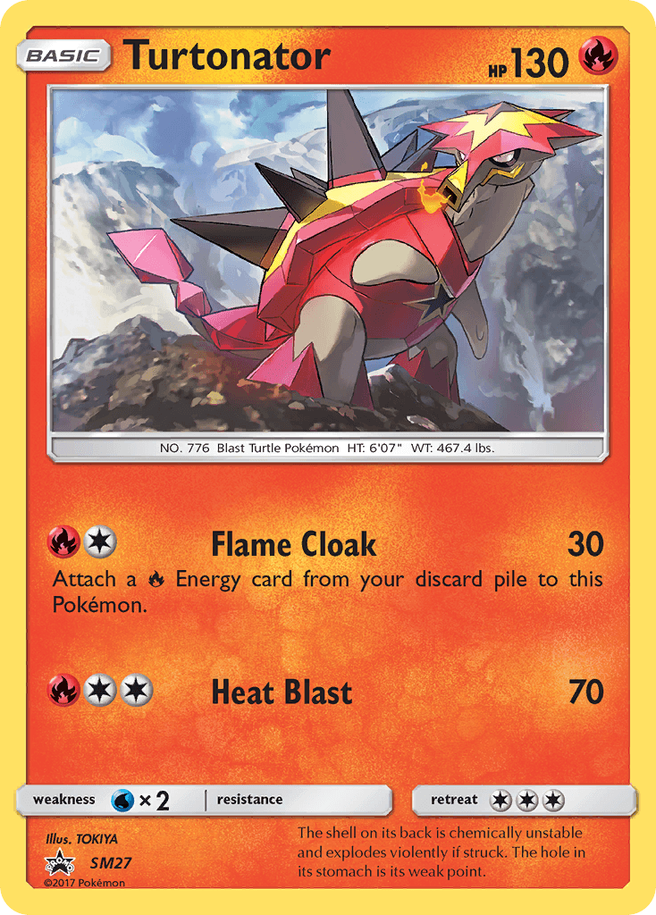 Turtonator Pokémon card