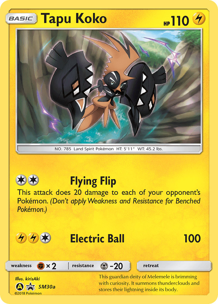 Tapu Koko Pokémon card