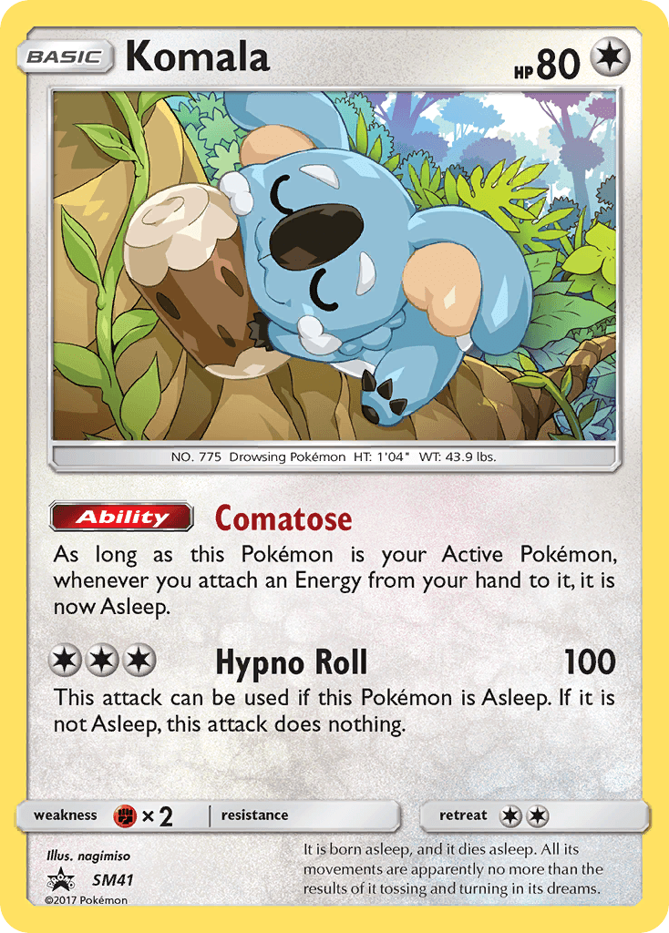 Komala Pokémon card