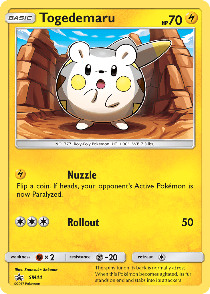 Togedemaru Pokémon card