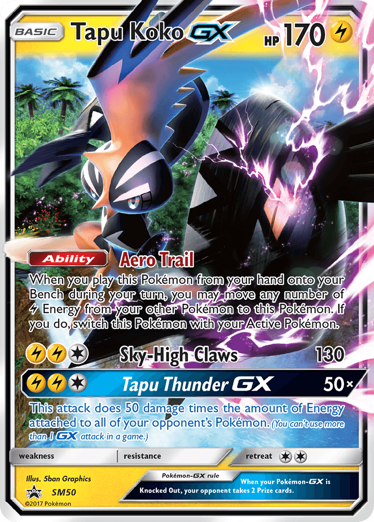 Tapu Koko-GX Pokémon card