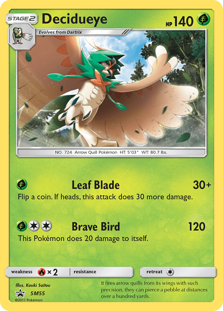 Decidueye Pokémon card
