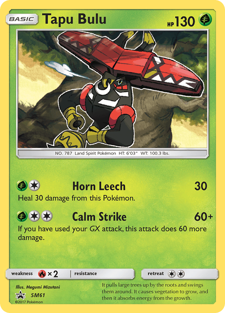 Tapu Bulu Pokémon card