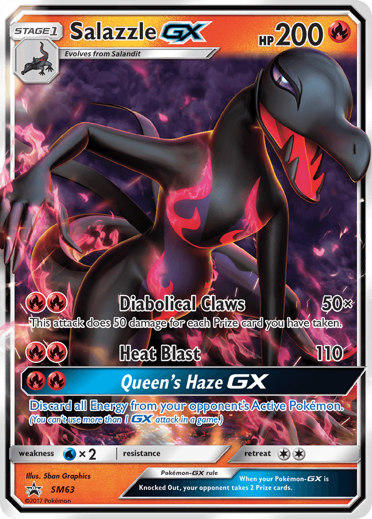 Salazzle-GX Pokémon card