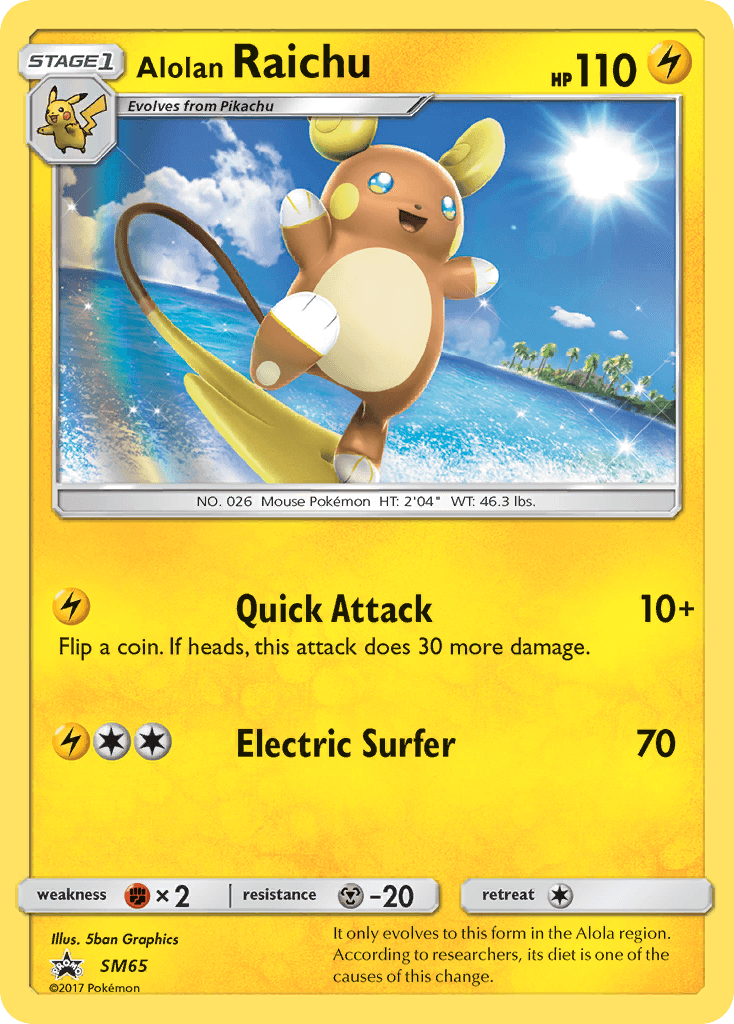 Alolan Raichu Pokémon card