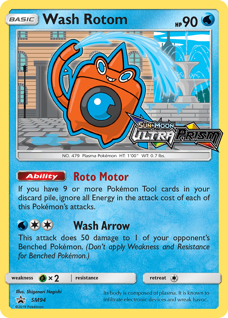 Wash Rotom Pokémon card