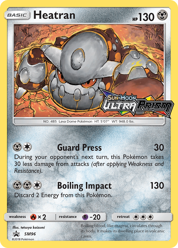 Heatran Pokémon card