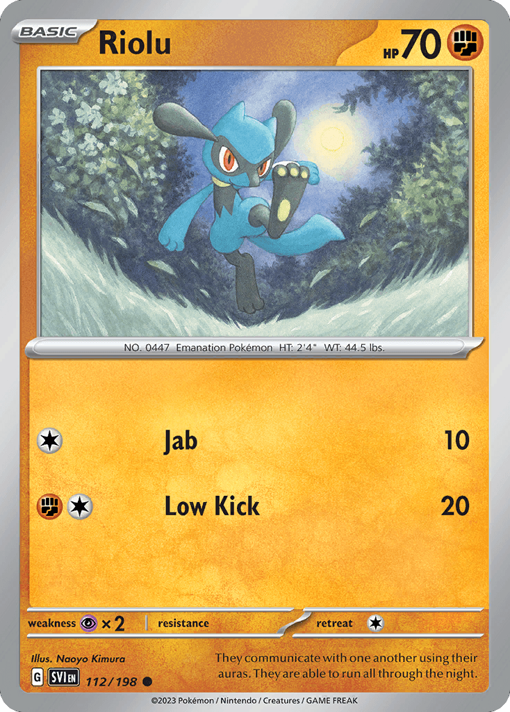 Riolu Pokémon card