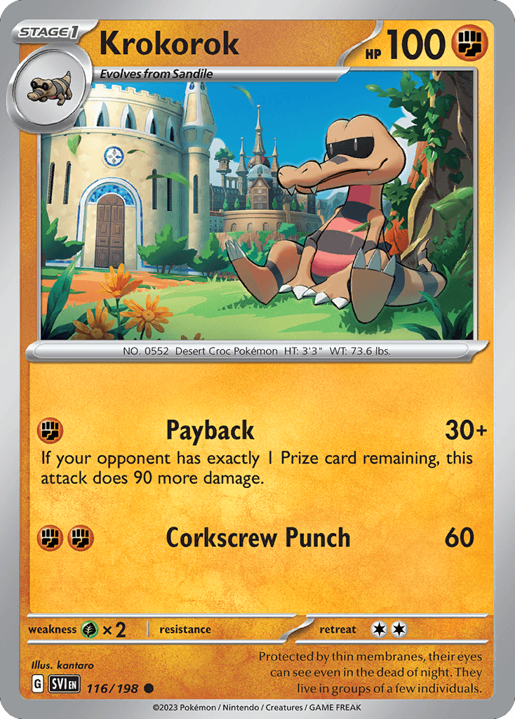 Krokorok Pokémon card