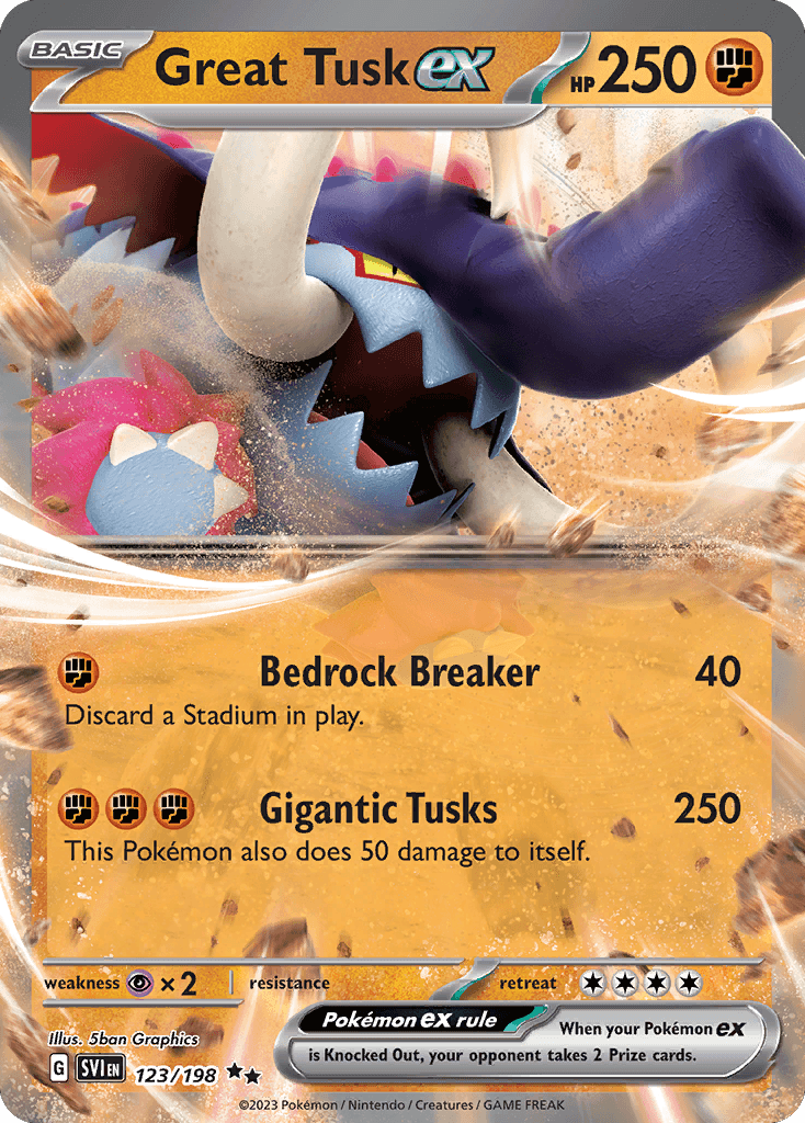 Great Tusk ex Pokémon card