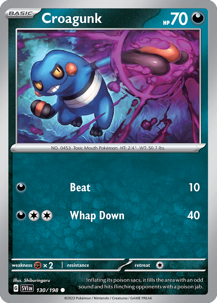 Croagunk Pokémon card