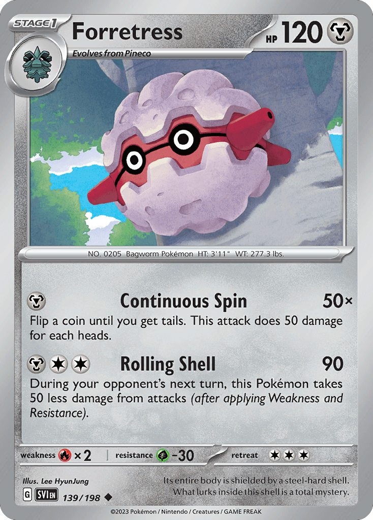 Forretress Pokémon card