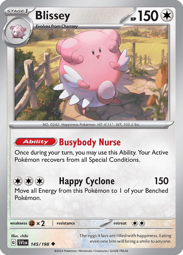 Blissey Pokémon card