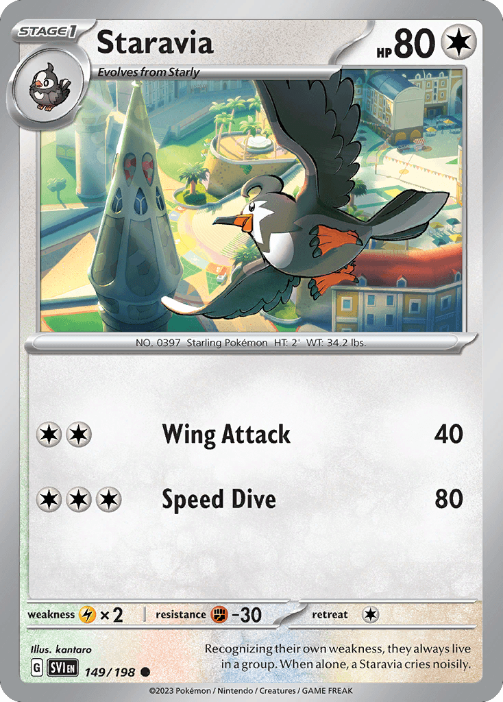 Staravia Pokémon card