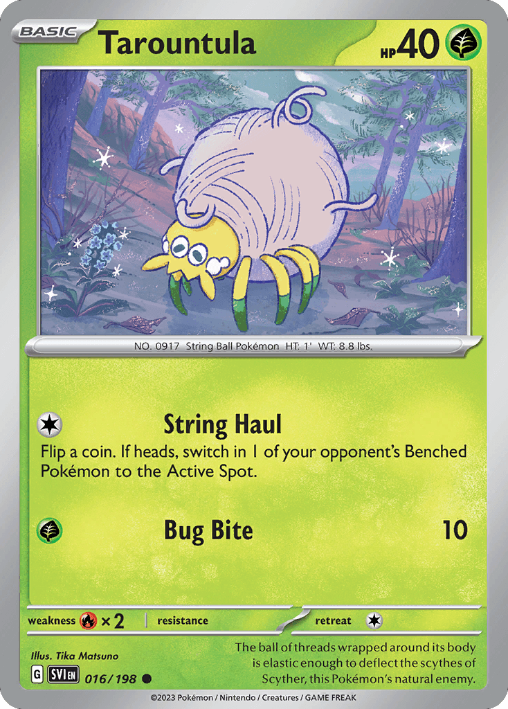 Tarountula Pokémon card