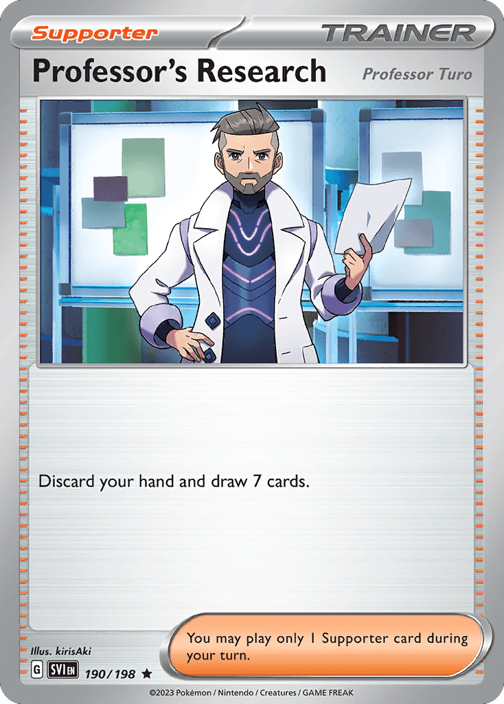 Professor's Research (Professor Turo) Pokémon card