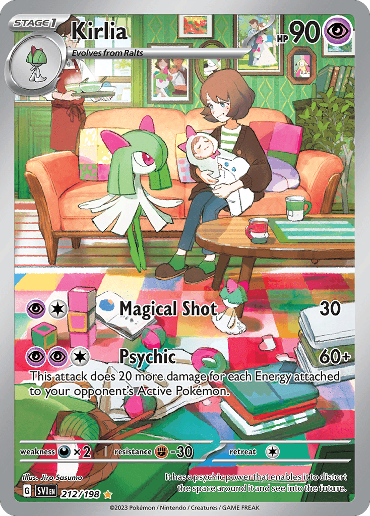 Kirlia Pokémon card