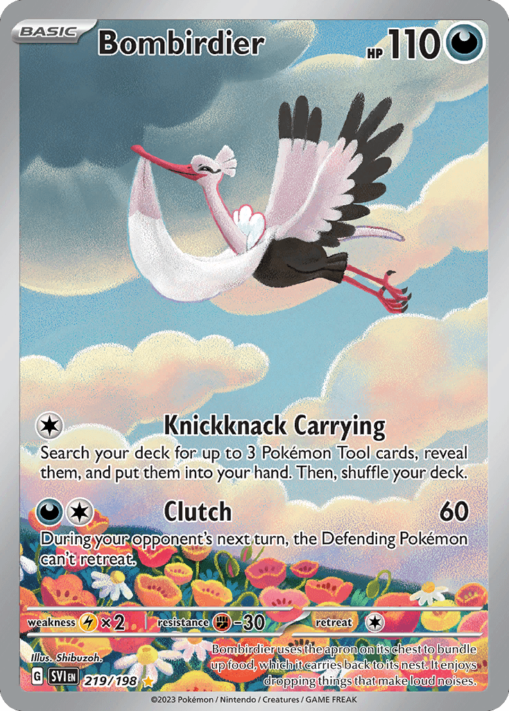 Bombirdier Pokémon card