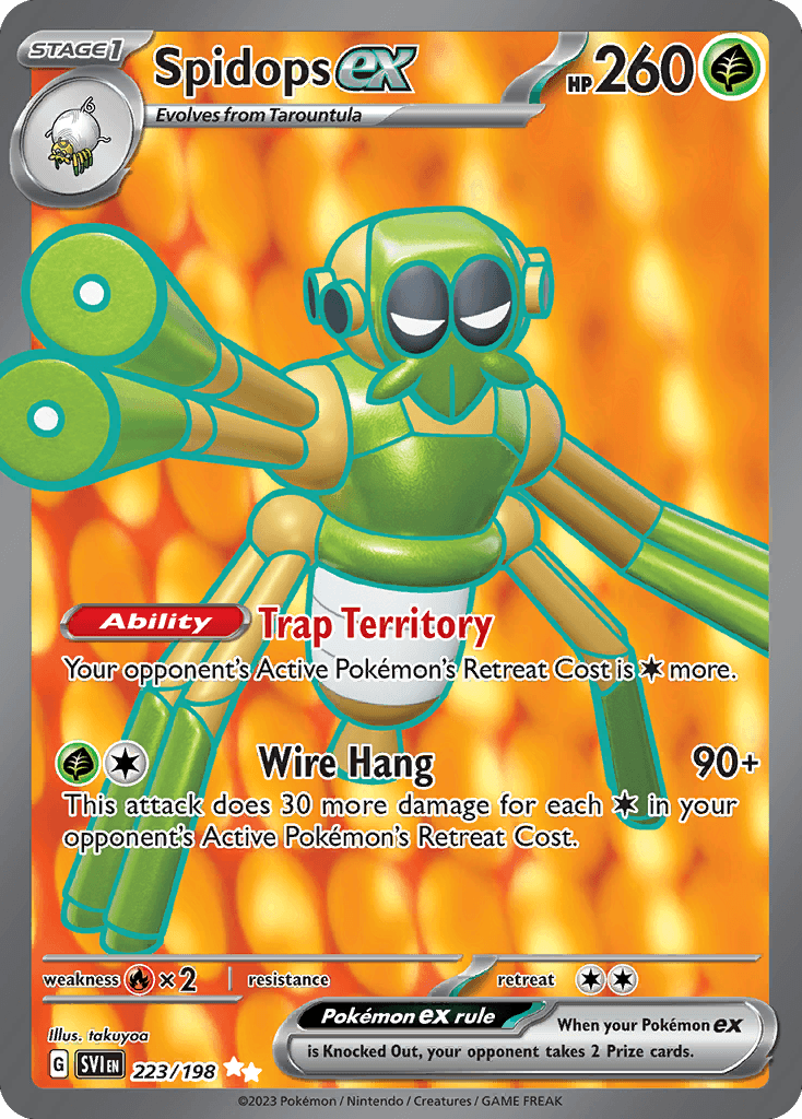Spidops ex Pokémon card