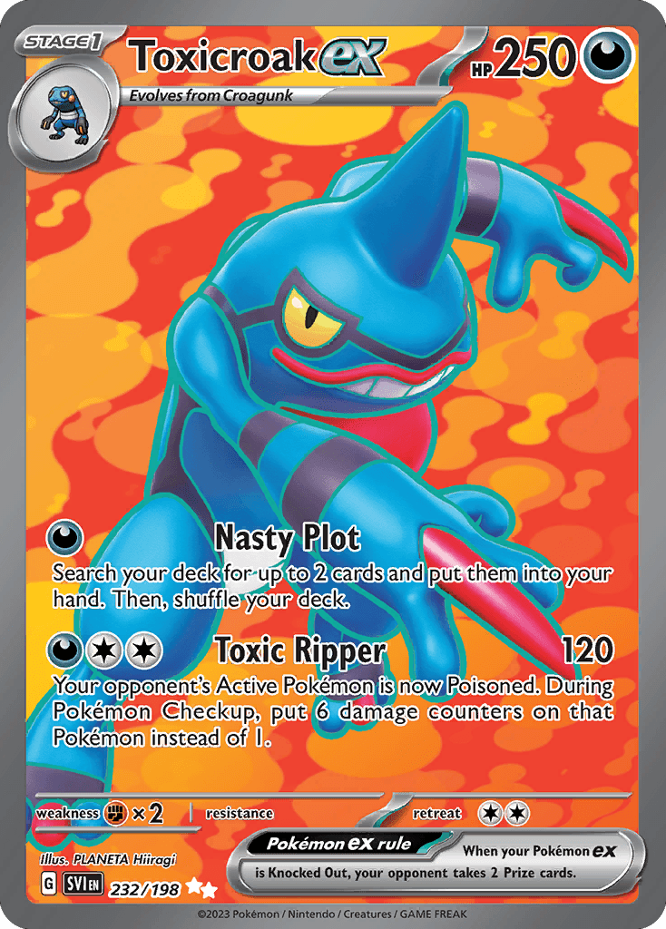 Toxicroak ex Pokémon card