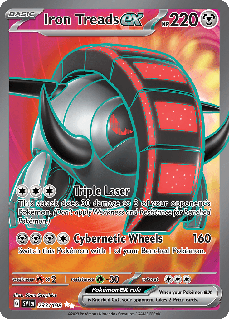 Iron Treads ex Pokémon card