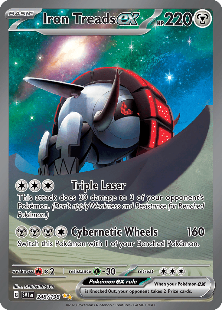 Iron Treads ex Pokémon card