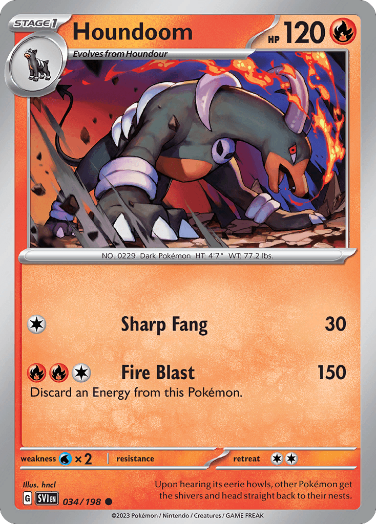 Houndoom Pokémon card