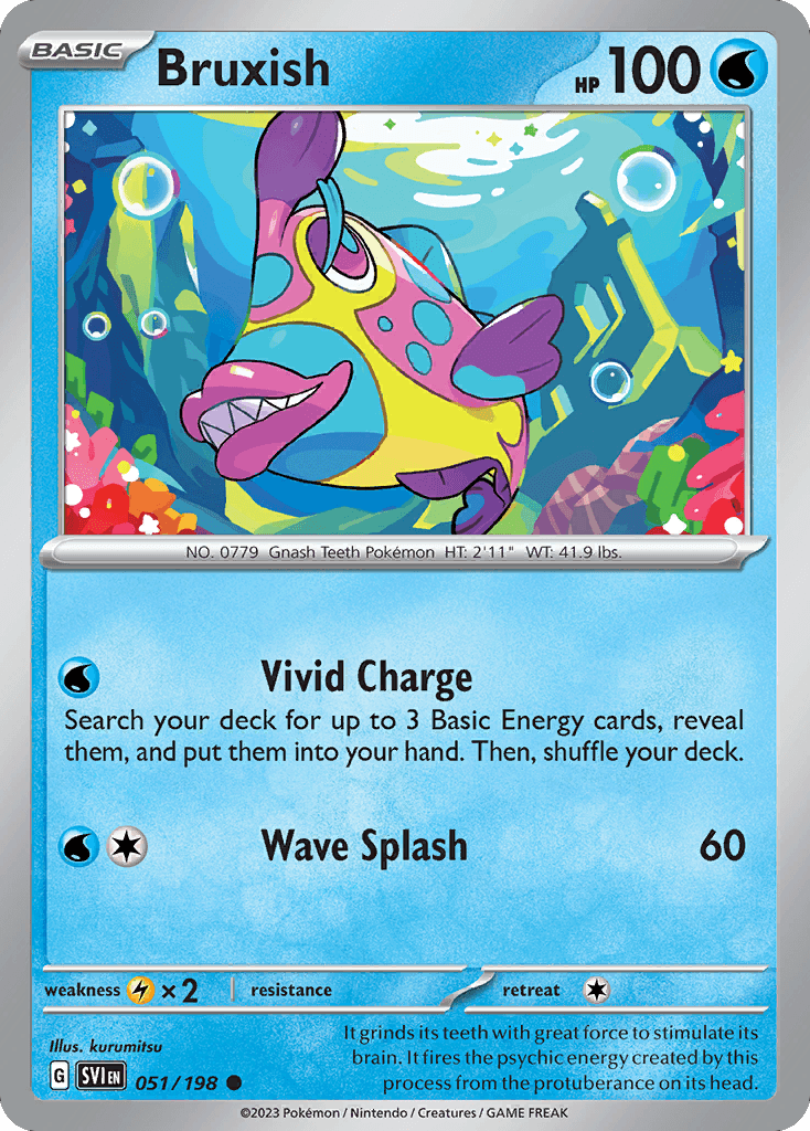 Bruxish Pokémon card