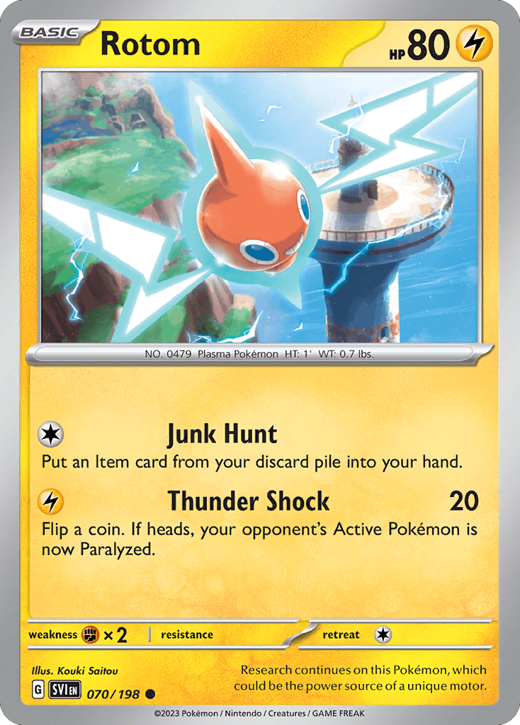 Rotom illustrated by Kouki Saitou