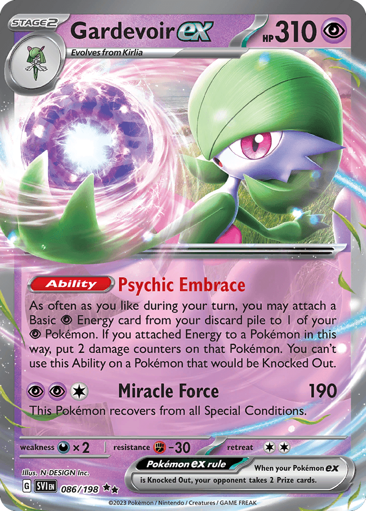 Gardevoir ex from Scarlet & Violet