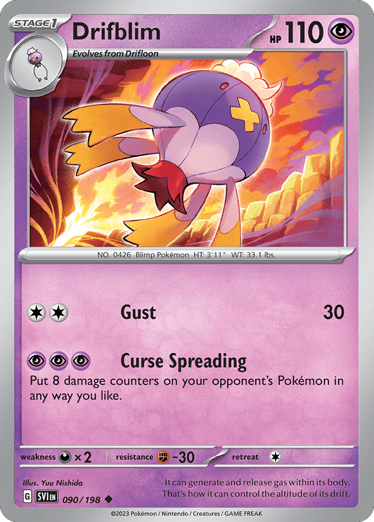 Drifblim Pokémon card