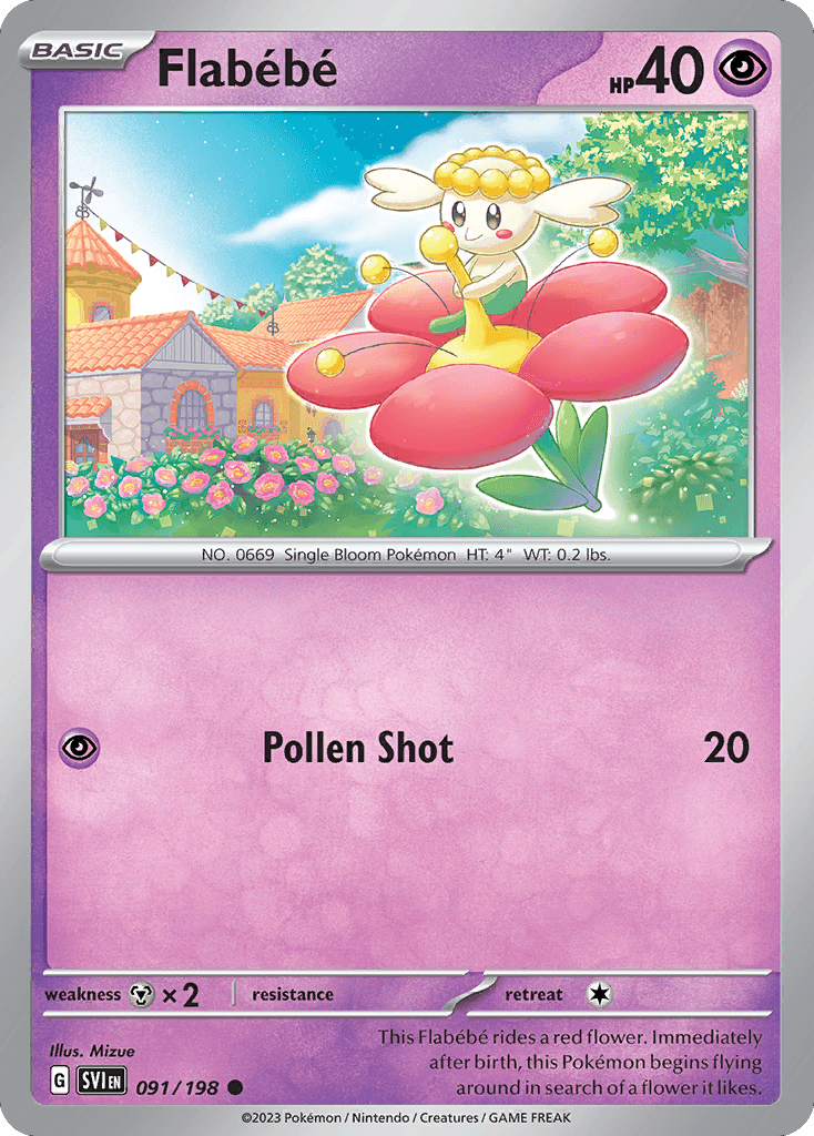 Flabébé Pokémon card