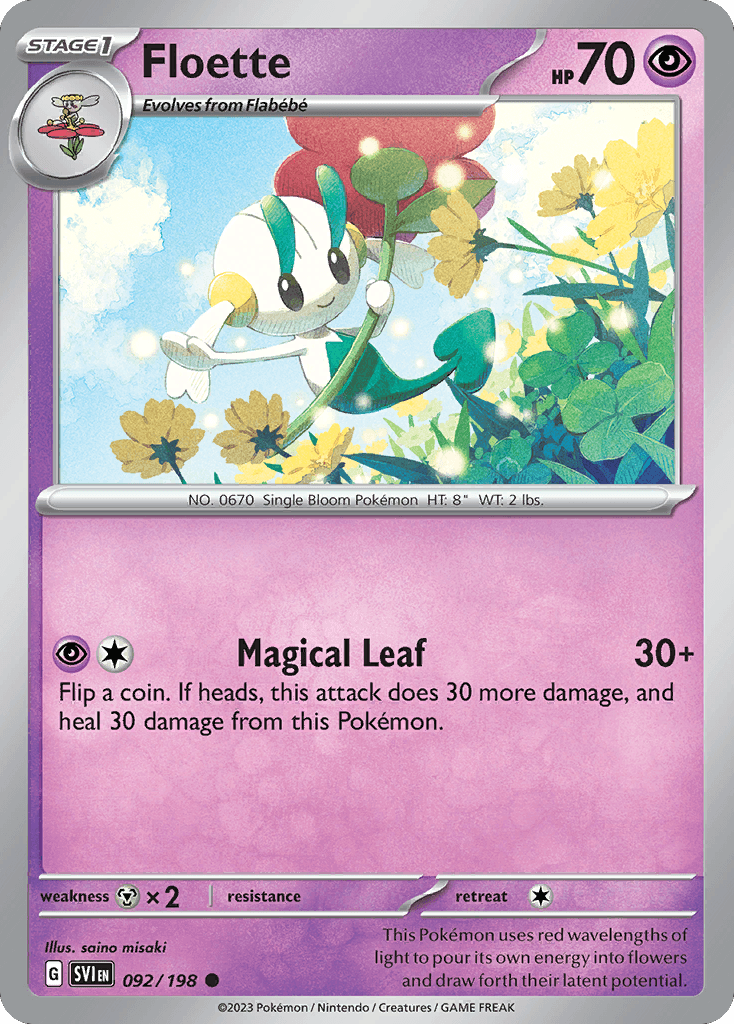 Floette Pokémon card