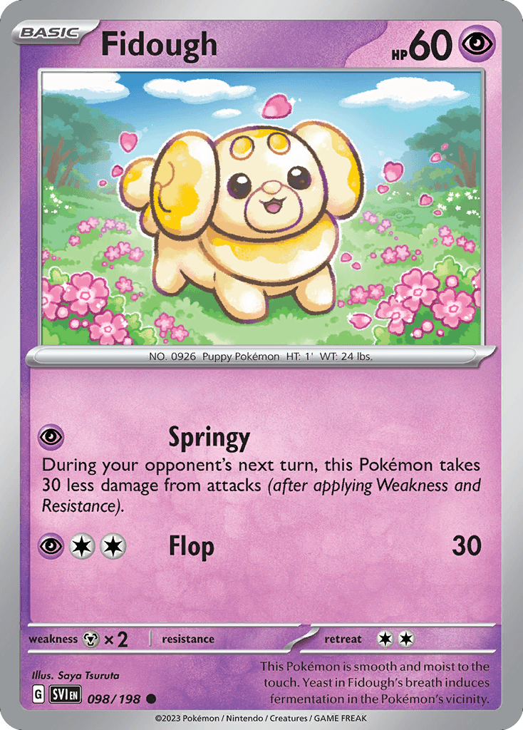 Fidough Pokémon card