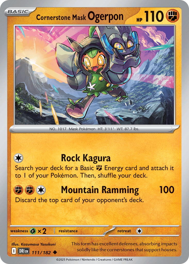 Cornerstone Mask Ogerpon Pokémon card