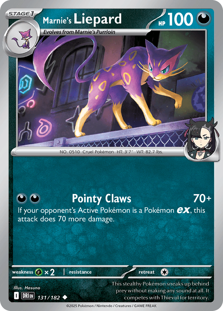 Marnie's Liepard Pokémon card