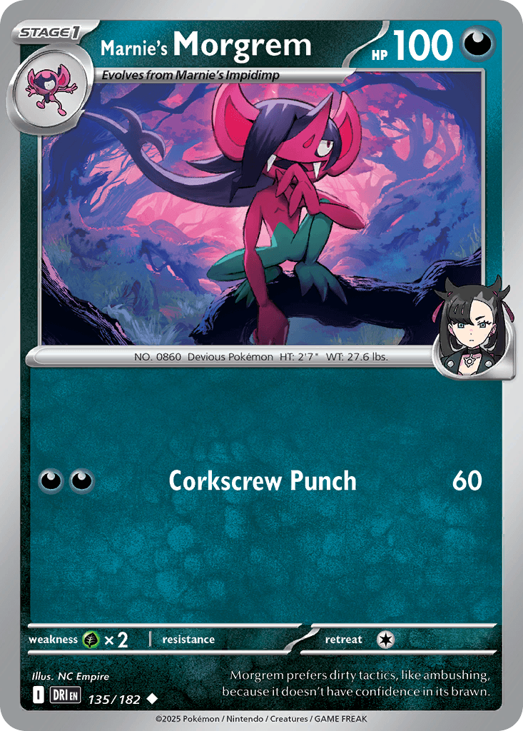 Marnie's Morgrem Pokémon card