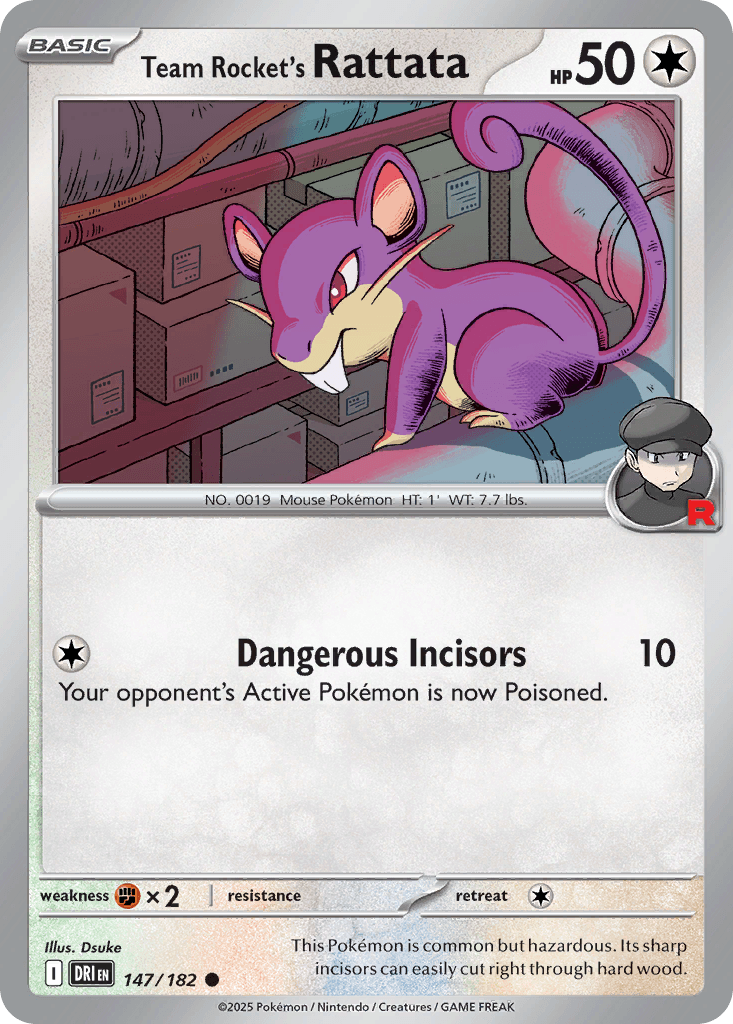 Team Rocket's Rattata Pokémon card
