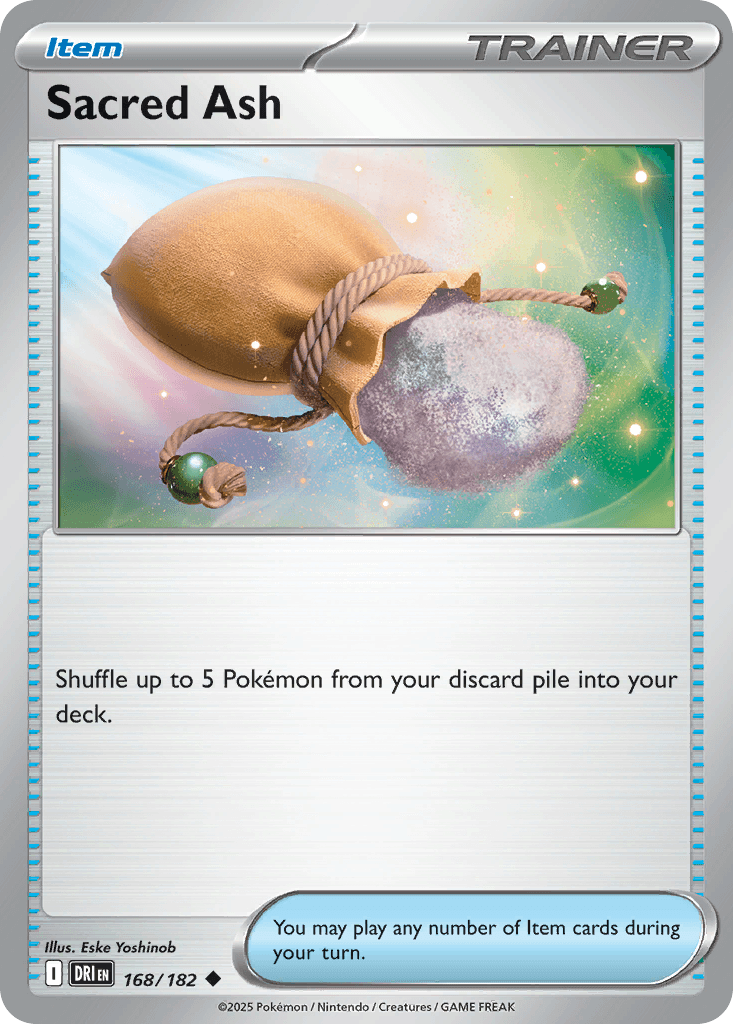 Sacred Ash Pokémon card