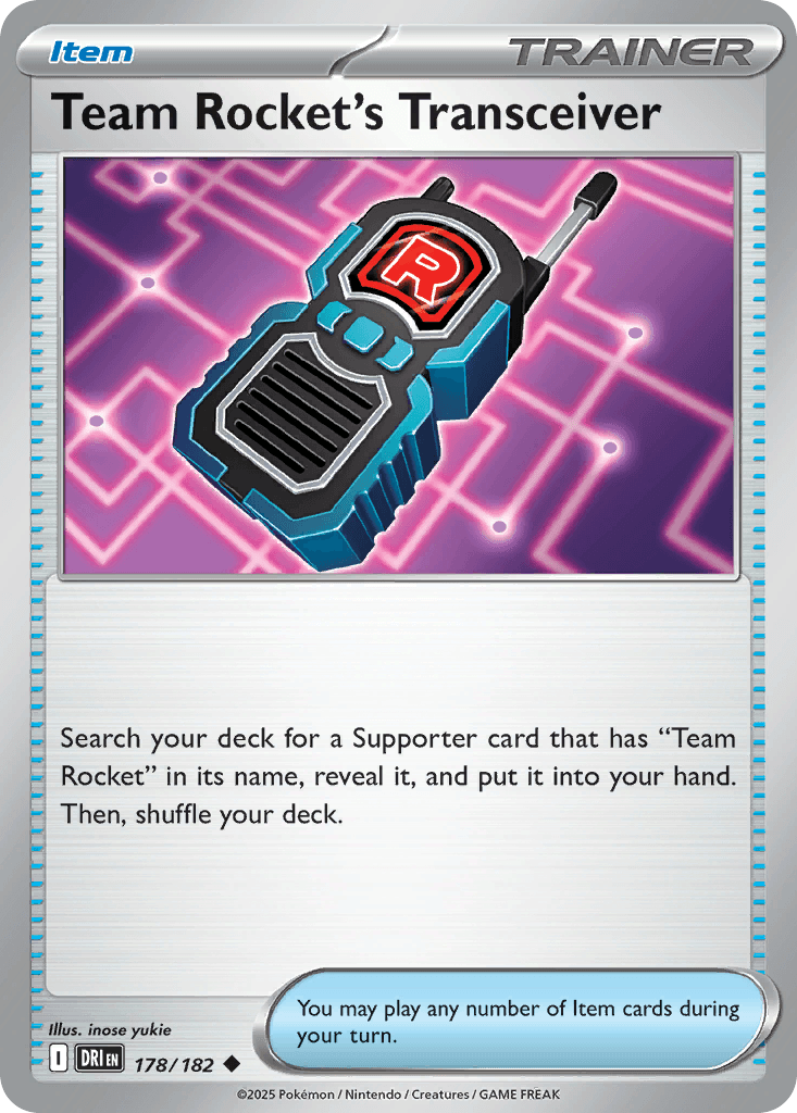 Team Rocket's Transceiver Pokémon card