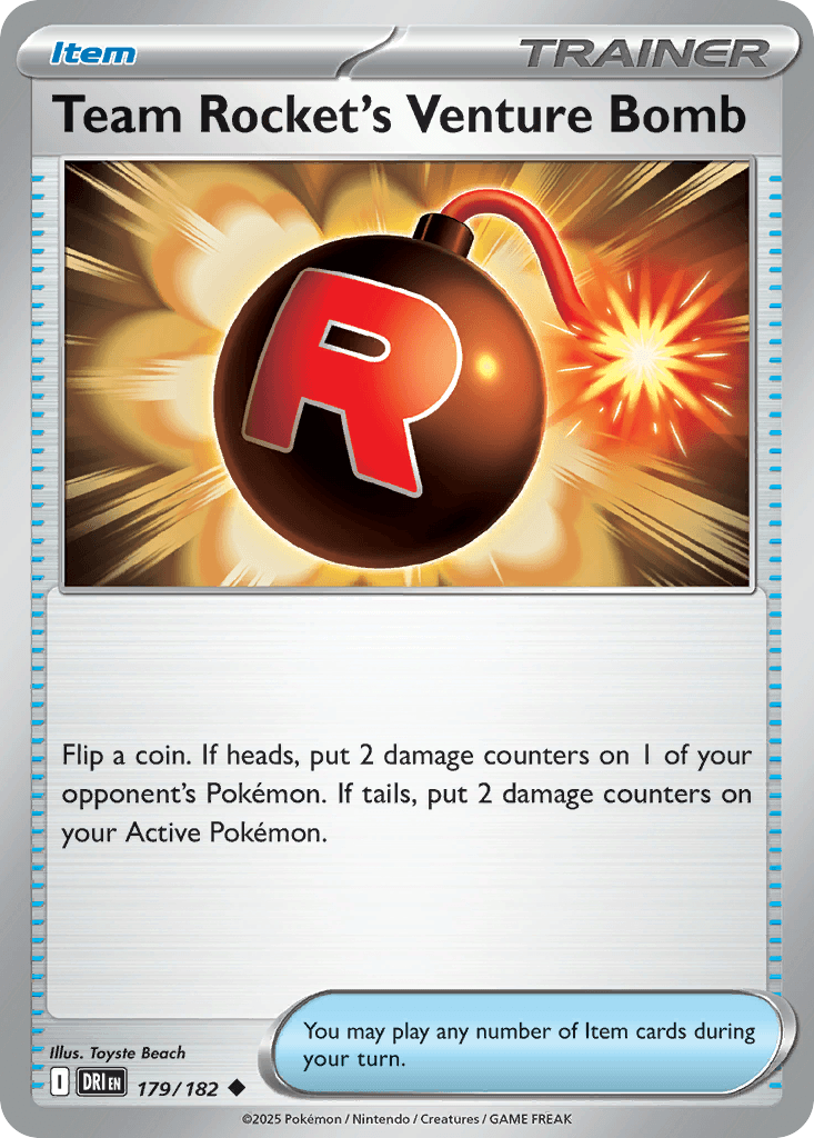Team Rocket's Venture Bomb Pokémon card