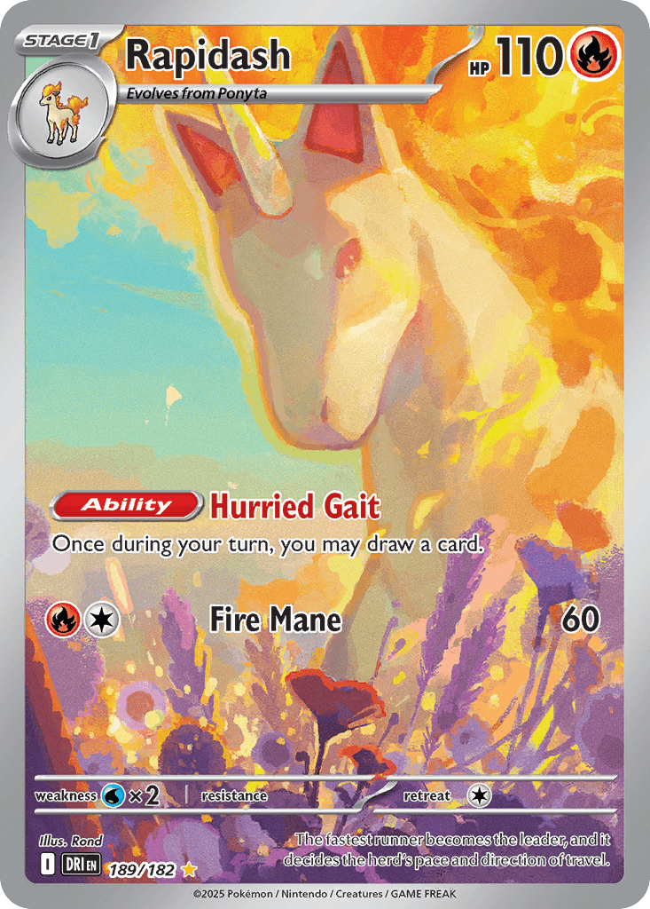 Rapidash Pokémon card