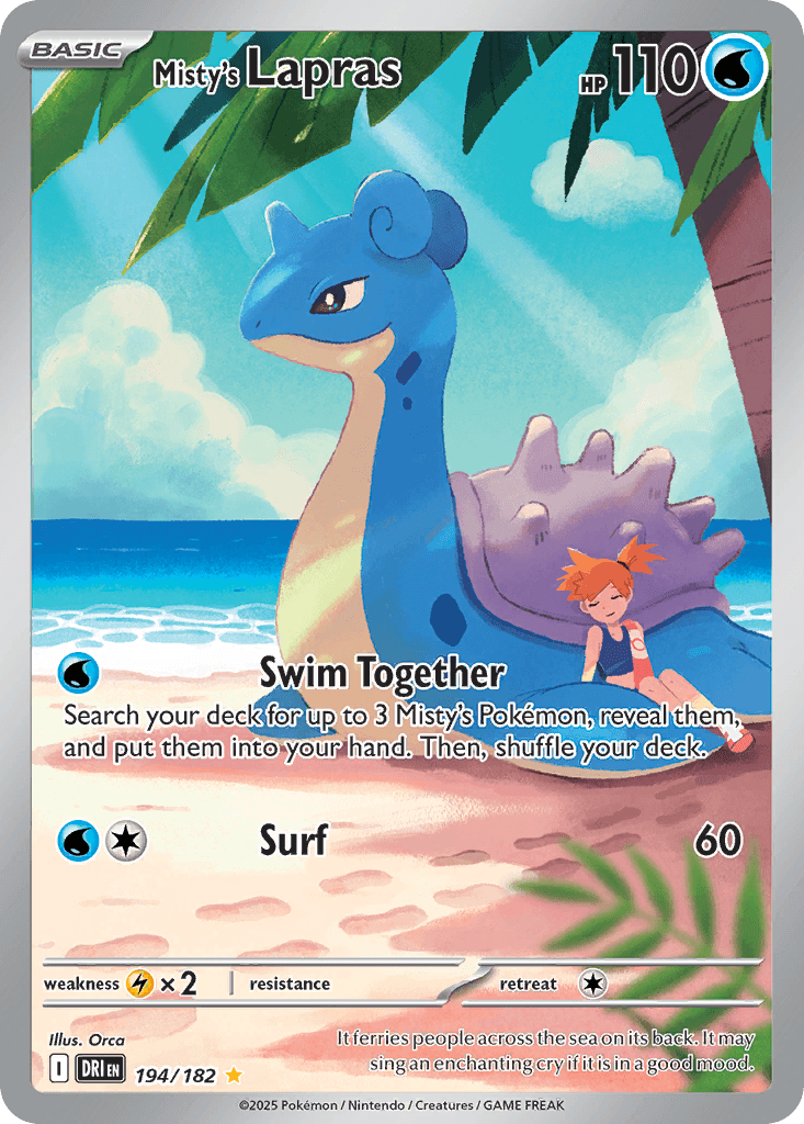 Misty's Lapras from Destined Rivals
