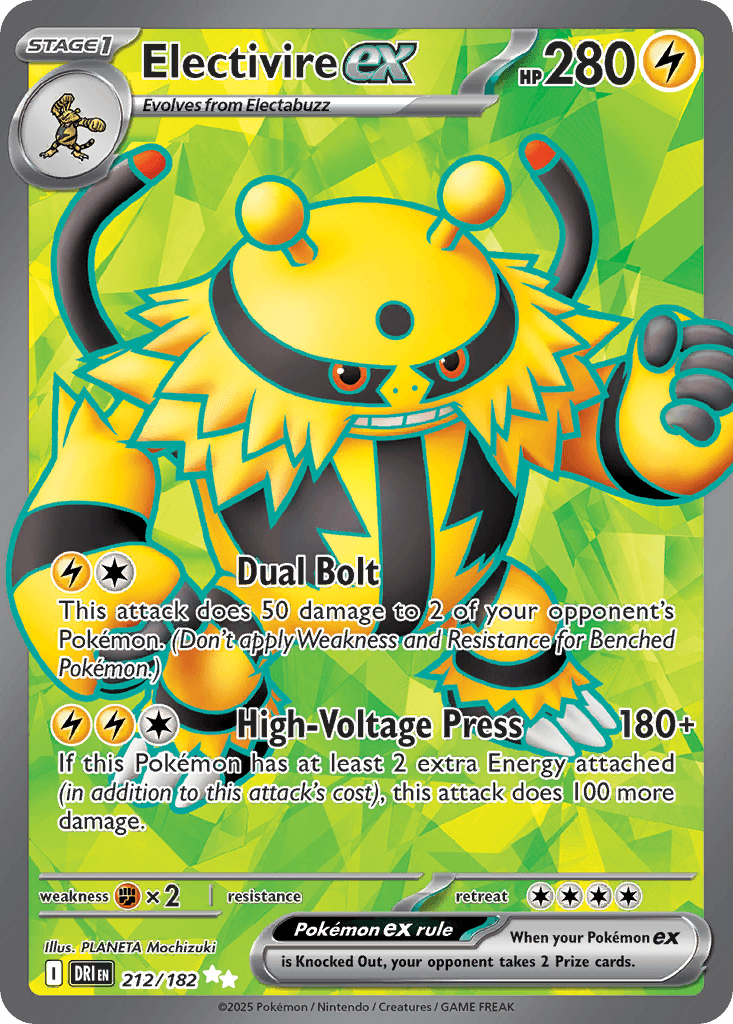Electivire ex Pokémon card