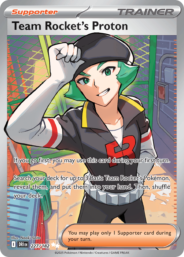Team Rocket's Proton illustrated by Naoki Saito