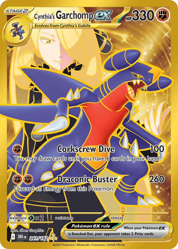 Cynthia's Garchomp ex — Hyper Rare
