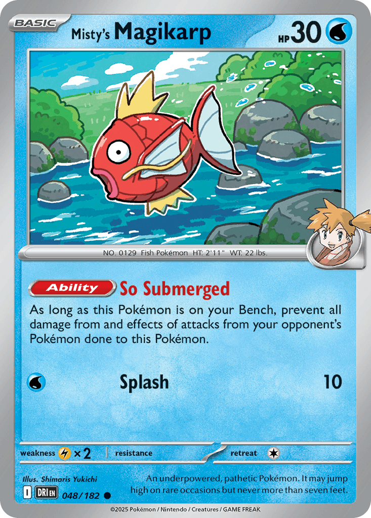 Misty's Magikarp Pokémon card