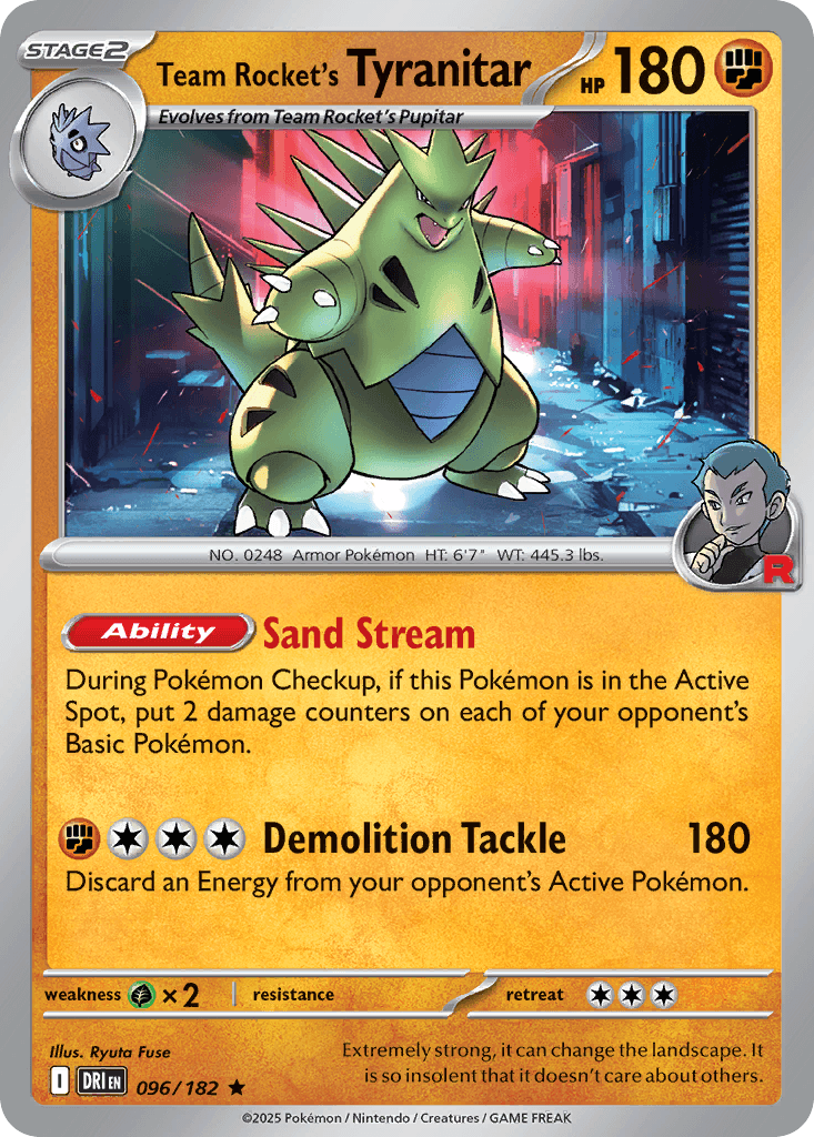 Team Rocket's Tyranitar from Destined Rivals